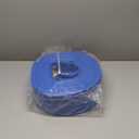 3" x 100' Blue PVC Backwash Hose for Swimming Pools, Heavy Duty Discharge Hose Reinforced Pool Drain Hose with Aluminum Camlock C and E Fittings