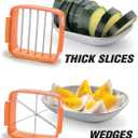 NUTRI CHOPPER Handheld Vegetable & Fruit Chopper, Manual Kitchen Slicer for Onions, Garlic & Potatoes, Compact & Portable