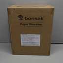Bonsaii 12-Sheet Cross Cut Paper Shredder, 5.5 Gal Home Office Heavy Duty Shredder for Paper, Credit Card, Mail, Staples, with Transparent Window, High Security Level P-4 (C275-A)