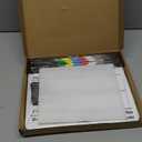 Zacro Acrylic Film Clapboard -12 x 10in Plastic Film Clapboard Cut Action Scene Clapper Board with a Magnetic Blackboard Eraser and Two Custom Pens