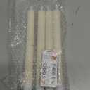 GenSwin Flameless Ivory Taper Candles Flickering with 10-Key Remote, Battery Operated Led Warm 3D Wick Light Window Candles Real Wax Pack of 4, Christmas Home Wedding Decor (0.78 X 9.64 Inch)