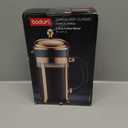 Bodum 34oz Chambord French Press Coffee Maker, High-Heat Borosilicate Glass, Stainless Steel, Copper Made in Portugal