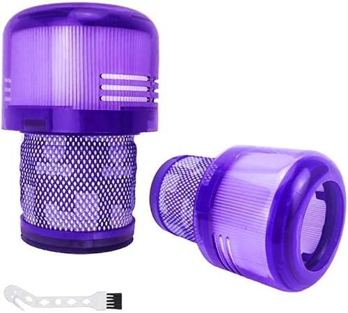 2-Pack Washable & Reusable HEPA Filter Compatible with Dyson V11 & V15 Vacuum Animal/Torque Drive/Complete/Extra & V15V&15s Detect/Detect Submarine Replacement for Part 970013-02