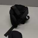 Travel Pillows for Airplanes, Airplane Pillow for Long Flight, Airplane Head Strap with Eye Mask for Sleep, Travel Neck Pillow for Car Road Trip, 360 Support Headrest, Stop Bobblehead, Black