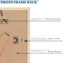 5x7 Wood Picture Frame with 4x6 Mat, Display 4x6 with Mat or 5x7 Without Mat, Wooden 5 by 7 Photo Frame, 5 x 7 Frame for Wall Hanging and Tabletop Display, 4 Pack, Natural Beige