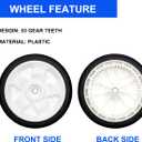 8" Front Drive Wheels Replacement for Toro 119-0311 137-4832 115-2878 Stens 205-360 Tires Fit for Toro 20330 20331 20339 20371 Self Propelled Mower FWD 22" Recycler (Set of 2)