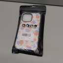 pmxlfo Case Designed for iPhone 15 Pro Max, Blue & Pink Bow Little Floral Pattern[Compatible with MagSafe] Hard PC+ Soft TPU Heavy Duty Shockproof Drop Protective Women Girls Phone Case