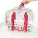 Mahjong Tile Bag for American Mahjong Set  Waterproof Clear PVC Mahjong Accessories Case, Fits Standard Tiles (13.859.43 in)  Portable Travel Storage Organizer for Mahjong Tiles & Game Pieces