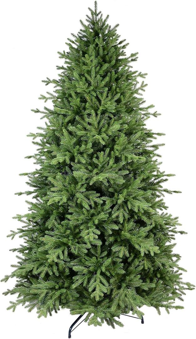 5ft Artificial Christmas Tree with 2231 PE Needles, More Realitic, Unlit Premium Spruce Fake Xmas Trees, Green, Hinged Branches, Foldable Metal Stand