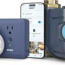 Moen Flo Smart Water Monitor and Automatic Shutoff Sensor, Wi-Fi Connected Water Leak Detector for 1-1/4-Inch Diameter Pipe, 900-002