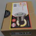 LUMENGY LED In-Ground Paver and Deck Light with Patented Ring Light Effect, 1W, 12V Low Voltage, IP67 Waterproof, for Decks, Driveways, Patios, Steps and Paver Surfaces, Stainless Steel Finish, 6-Pack