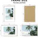 Hongkee 16x24 Frame, Distressed White Wood Style - Display Posters 12 x 18 with Mat or 16x24 without Mat, Wall Mounting Horizontal and Vertical, 1 Pack