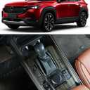 for 2025 2026 Mazda CX50 Hybrid 3PCS Matte Wood Gear Shift Panel Cover, Center Console Covers Trim with Side Panel Protection Strips Compatible with Mazda CX-50 CX 50 Hybrid Interior Upgrade