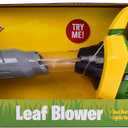John Deere Leaf Blower Toy for Kids Pretend Construction Tool with Lights and Sounds | Blows Real Air
