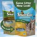 SmartCat All Natural Clumping Cat Litter - Chemical and Dust Free - Alternative to Clay and Pellet Litter - Unscented and Lightweight - 5 Pounds