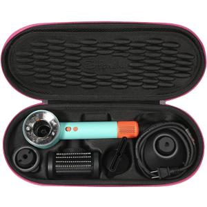 Travel Carrying Case for Dyson Supersonic Hair Dryer Compatible with Dyson HD16 HD15 HD08 HD07 HD03 HD01 Black