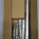 Brushed Nickel Curved Shower Curtain Rod 33-78 Inches Adjustable Splicing Design Curved Shower Rods Round Shower Curtain Rod Rust Proof Stainless Steel Curved Shower Rods For Bathroom Need to Drill (35-76")
