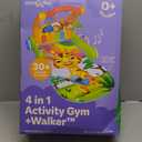 Move2Play, 4-in-1 Baby Play Mat & Activity Center Gym | Walker | Infant Present for Tummy Time | Birthday Gift for 3, 4, 5, 6, 7, 8, 9, 10, 12 + Month Old Boys & Girls (Yellow) (Giraffe)