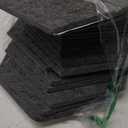 Self-Adhesive 18 Pack Hexagon Acoustic Panels, 14" X 12" X 0.4" High Density Sound Absorbing Panels, Beveled Edge Sound Proof Treatment Tiles for Walls, Studio, Door, Home, Office (Dark Gray)