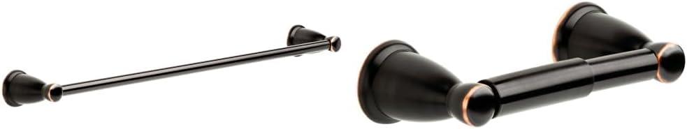Franklin Brass Kinla 24 Inch Towel Bar & Toilet Paper Holder, Oil Rubbed Bronze Bathroom Accessories