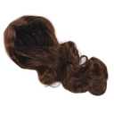 Light Brown Long Curly Wig, Middle Part Design, Fashionable and Elegant, Easy to Wear, Suitable for Office Work and Cosplay, High Temperature Synthetic Hair