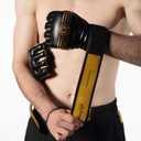 MoneyFyte Crown MMA Gloves for Men & Women Martial Arts Punching Bag Gloves, UFC Grappling Fighting & Kickboxing Gloves Pre-Curved Half Finger Boxing Sparring Glove