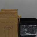 2 Pack Bathroom Trash Can with Lid - 2.5 Gal and 4 Gal Motion Sensor Garbage Bin, Smart Rubbish Bin, Waterproof Slim Dustbin, Automatic Plastic Trash Can for Bathroom, Office, Black