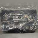 LUCMO Car Backseat Organizer with Touch Screen Tablet Holder,9 Storage Pockets Protectors Kick Mats Travel Accessories for Kids-Black (1 Pack)