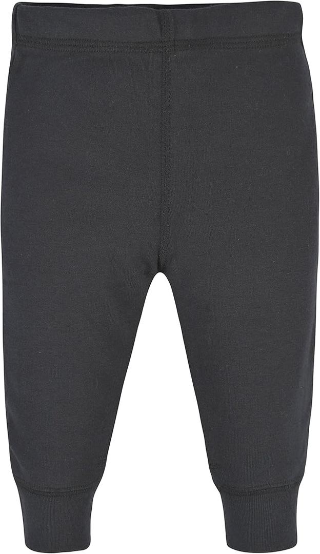 Gerber Baby Boys' Multi-Pack Pants (18 Months, Gray Heather/Black)