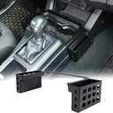CHEAYAR Shifter Storage Box Fits for Toyota Tacoma 2016-2020 2021 2022 2023, Aluminum Alloy Center Console Gear Shift Side Tray Storage Organizer Box, Auto Interior Storage 3rd Gen Tacoma Accessories