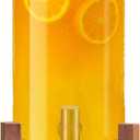 Glass Drink Dispenser,1.5 Gallon Beverage Dispenser with Stand,Lemonade Dispenser with Stainless Steel Faucet,Drink Dispensers for Parties, Bars and Home (Round Stand)