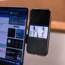 SideEye Phone Mount | Double Your Screen with Our Smartphone Magnetic Holder | Compatible with Any Type of Laptop and Smartphone (Silver)