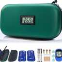 TSA Approved Insulin Cooler Travel Case Medication Cooler for Travel with Thermometer Temperature Display Diabetic Medication Organizer Medical Travel Cooler Bag with 2 Ice Pack (Dark Green)
