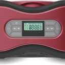 Portable Bluetooth CD Boombox with Digital FM Radio
