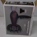 INFINITIPRO BY CONAIR Hair Dryer with Innovative Diffuser | Enhances Curls and Waves while Reducing Frizz | Dark Blue | Packaging May Vary