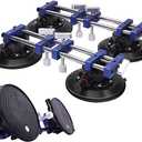 Seamless Seam Setter 2 Pack with 7-Inch Vacuum Suction Cups for Seam Joining and Leveling, Max.400LB Professional Countertop Installation Tool for Granite, Stone, Marble, Slab, Tile Gap Regulator