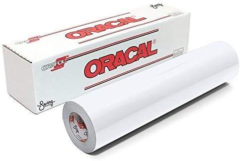 ORACAL 651 Permanent Glossy Vinyl - White - 12" x 25ft