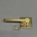 EHOMEWARE Gold Dummy Door Levers Interior Door Handles, Heavy Duty Levers for Closet, Non-Turning Reversible Levers for Left Right Handed Doors,1 Pack