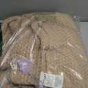 YnM Chunky Cotton Knit Throw Blanket, Cable Knit Throws for Bed Couch Sofa, Comfy & Relaxing, Decorative Piece for Farmhouse Modern Boho Rustic Scandinavian Chic Vibe, Beige 50x60 Inches (Beige - Medium Weight, Throw)