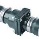 Hydro Master Plastic Sump Pump Check Valve with Stainless Steel Clamps for 1-1/2 inch or 1-1/4 inch