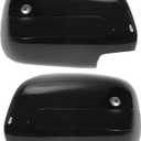 X AUTOHAUX Pair ABS Plastic Car Rear View Driver Passenger Side Mirror Cover Cap Overlay Gloss Black for Lexus RX350 2007-2009 RX330 2004-2006 SUV Mirror Guard Covers