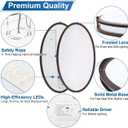 DAKASON 24Inch Oval LED Kitchen Ceiling Light Flush Mount, 40W Big LED Light Fixture Ceiling for Living Room, 3500K/4000K/5000K Dimmable, Modern for Dining Room/Laundry, Oil Rubbed Brown