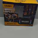 Wilody Speakers Bluetooth Wireless, 100W Loud Outdoor Speaker with Bass, IPX7 Waterproof Floatable, 20H Playtime, Wireless Charge, TWS, RGB Light, Portable Speaker for Work, Garage, Outdoor (Black) (Large)