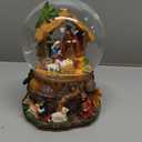 Christmas Snow Globe Musical - Santa Claus Reindeer Christmas Tree White Water Snow Globes with 7 Colors LED Light Change Music Box Home Christmas Decor for Kids 2025 New