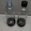 SodaStream 1L Classic DWS Carbonating Bottle Black (twinpack), Pack of 2