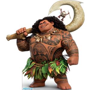 Cardboard People Maui & Kotu Life Size Cardboard Cutout Standup - Disney's Moana 2 (2024 Film), One Size