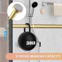 Gold Shower Curtain Rod 34-66 Inches(2.8-5.5ft) Never Rust Adjustable Shower Rod Spring Tension Non Slip No Drilling Shower Rods for Bathroom Garland Window