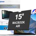 Strong Magnetic Privacy Screen Compatible with MacBook Air 15 Inch 2023-2025,M2, M3, M4, Upgraded Removable Screen Protector Mac Air 15 inch Laptop Screen Filter Shield Anti BlueLight Glare Anti Spy