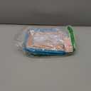 NISHEL Large Double Layer Travel Makeup Bag Women, Cosmetic Case, Organizer for Travel-Size Accessories Bottles, Brushes, Conditioner, and Skin Care Products, Lake Blue