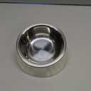 SuperDesign Mess Free 15 Slanted Bowl for Dogs and Cats, Tilted Angle Bulldog Bowl Dog Feeder, Non-Skid & Non-Spill, Easier to Reach Food S/0.5 Cup White